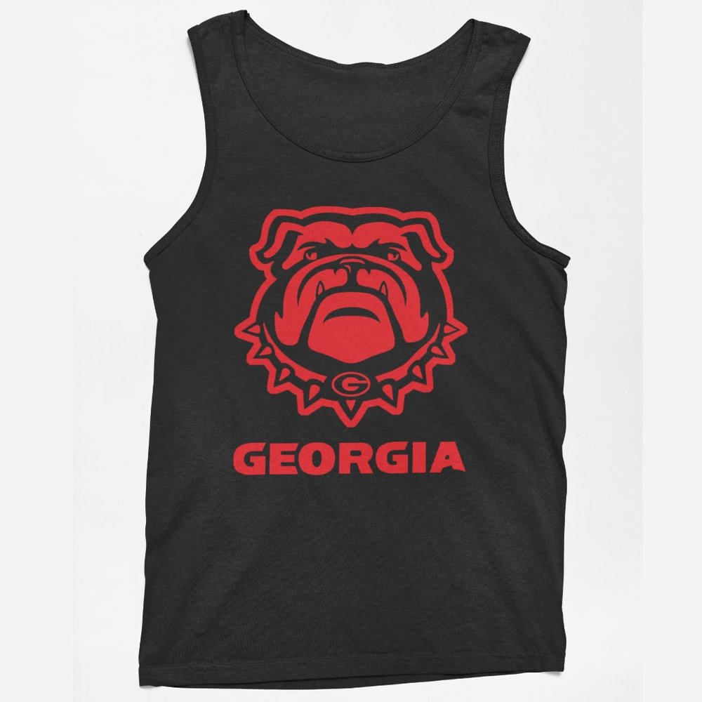 Georgia Bulldogs Black Tank Top